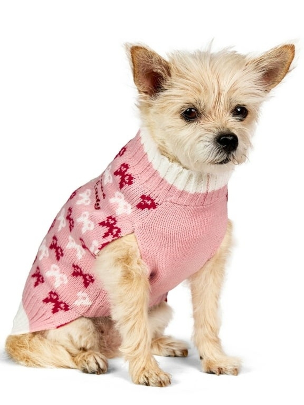 Vibrant Life NWT Pink "Boss Lady" Holiday Pet Sweater For Cats & Dogs - Picture 6 of 9